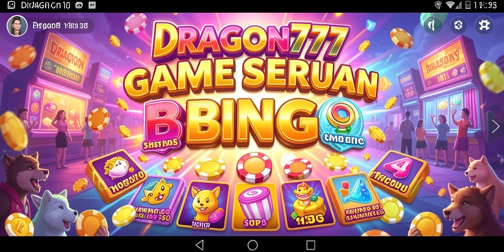 Tampilan gameplay seru DRAGON777 dengan fitur Bingo yang menarik.
