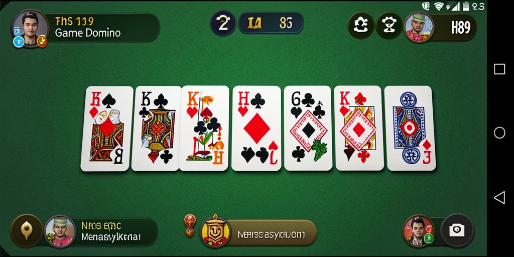 Tampilan gameplay Domino di H89 yang menarik dan interaktif.