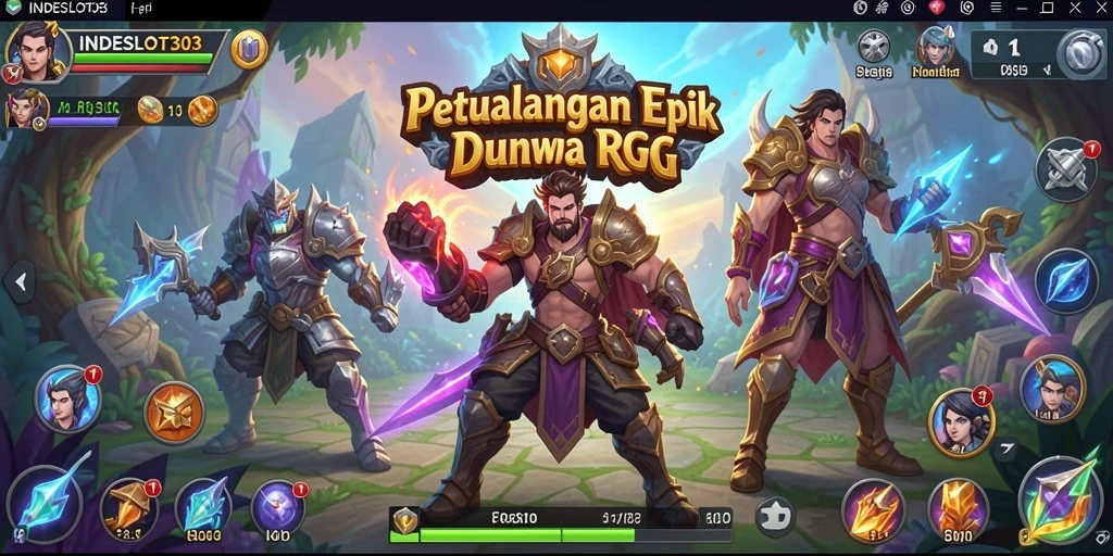 Tampilan menarik dari gameplay RPG di INDESLOT303.