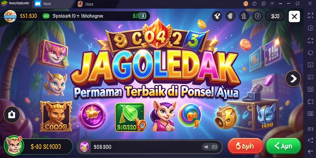 Gameplay JAGOLEDAK penuh warna dan menarik sebagai game Slot.