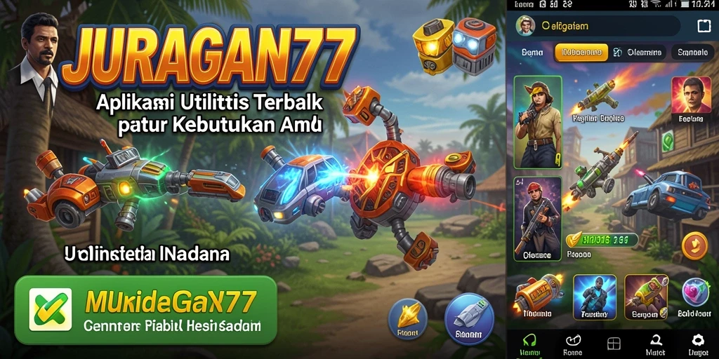 Tampilan screenshot utama JURAGAN77 yang menunjukkan antarmuka pengguna yang bersih dan fungsional