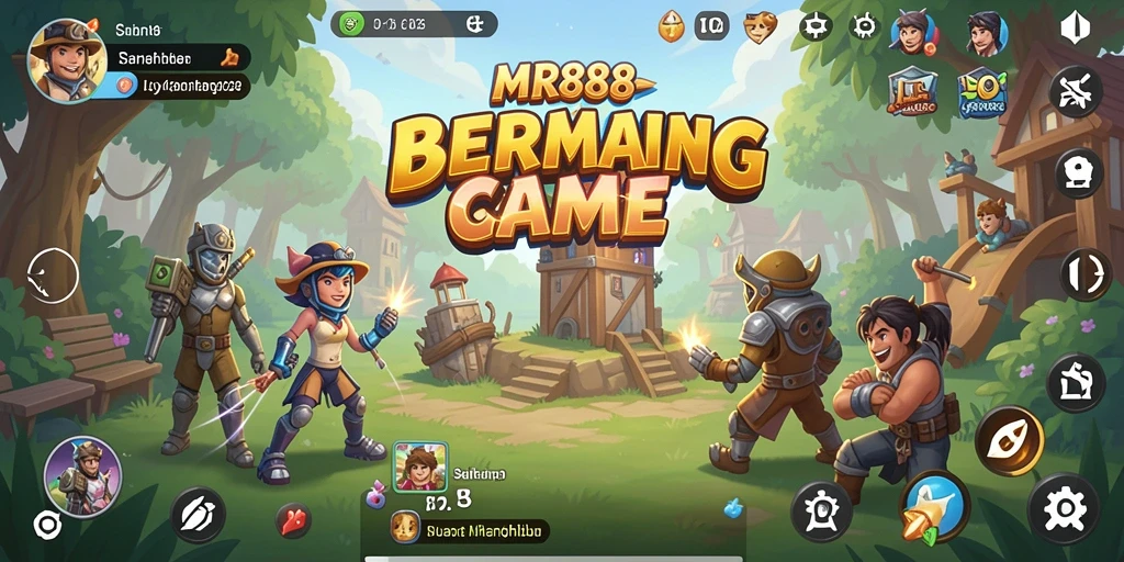 Tampilan gameplay <strong>MR888</strong> yang seru dan penuh warna.