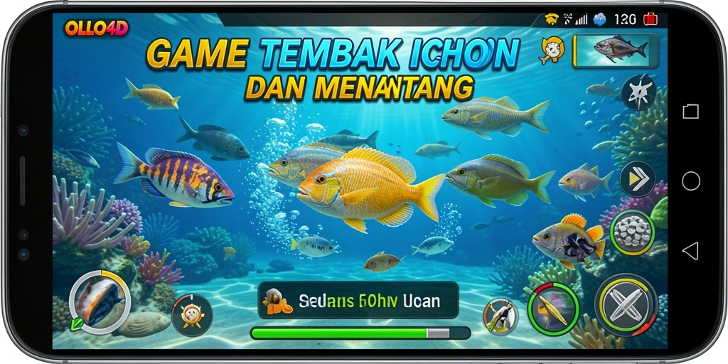 Screenshot gameplay OLLO4D yang penuh aksi Tembak Ikan.