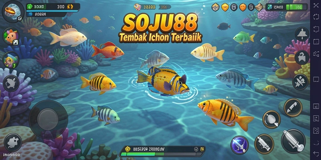 Gameplay seru menangkap ikan dalam SOJU88.