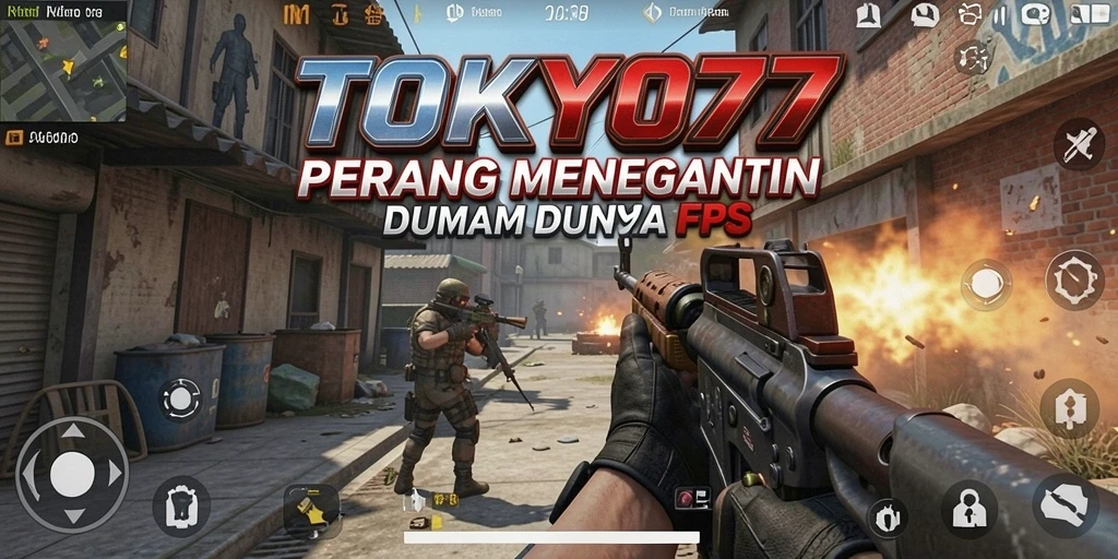 Gameplay menarik dan intens dari TOKYO77 dalam pertempuran FPS.