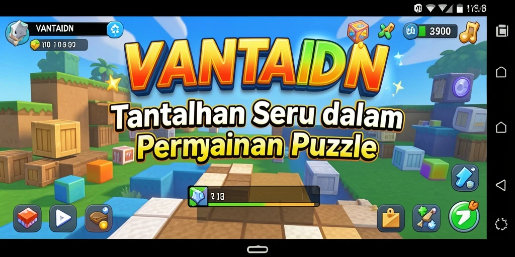 Tampilan gameplay VANTAIDN dengan tantangan puzzle yang seru.
